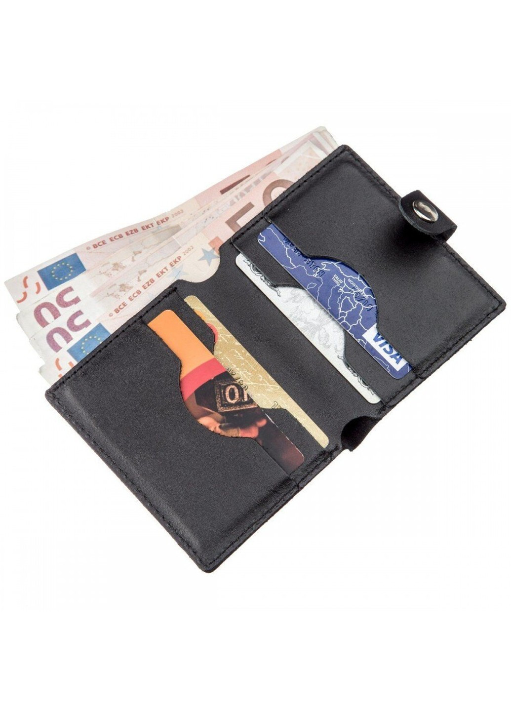 Чоловічий гаманець зі шкіри 16224 Синій Shvigel (262523374)