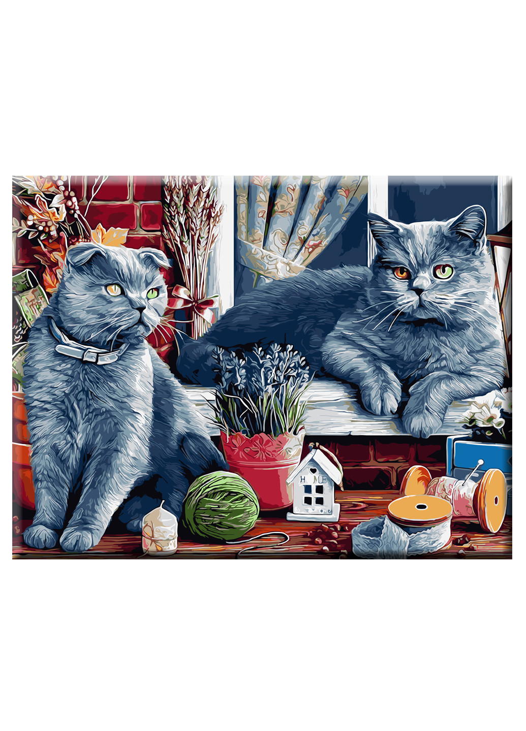 Картина за номерами "Британські коти" 50*65см в коробці ArtStory (258819661)