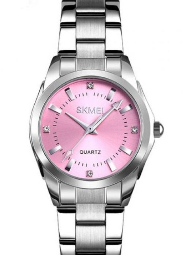 Часы 1620 Pink Steel кварцевые классические Skmei (258653366)
