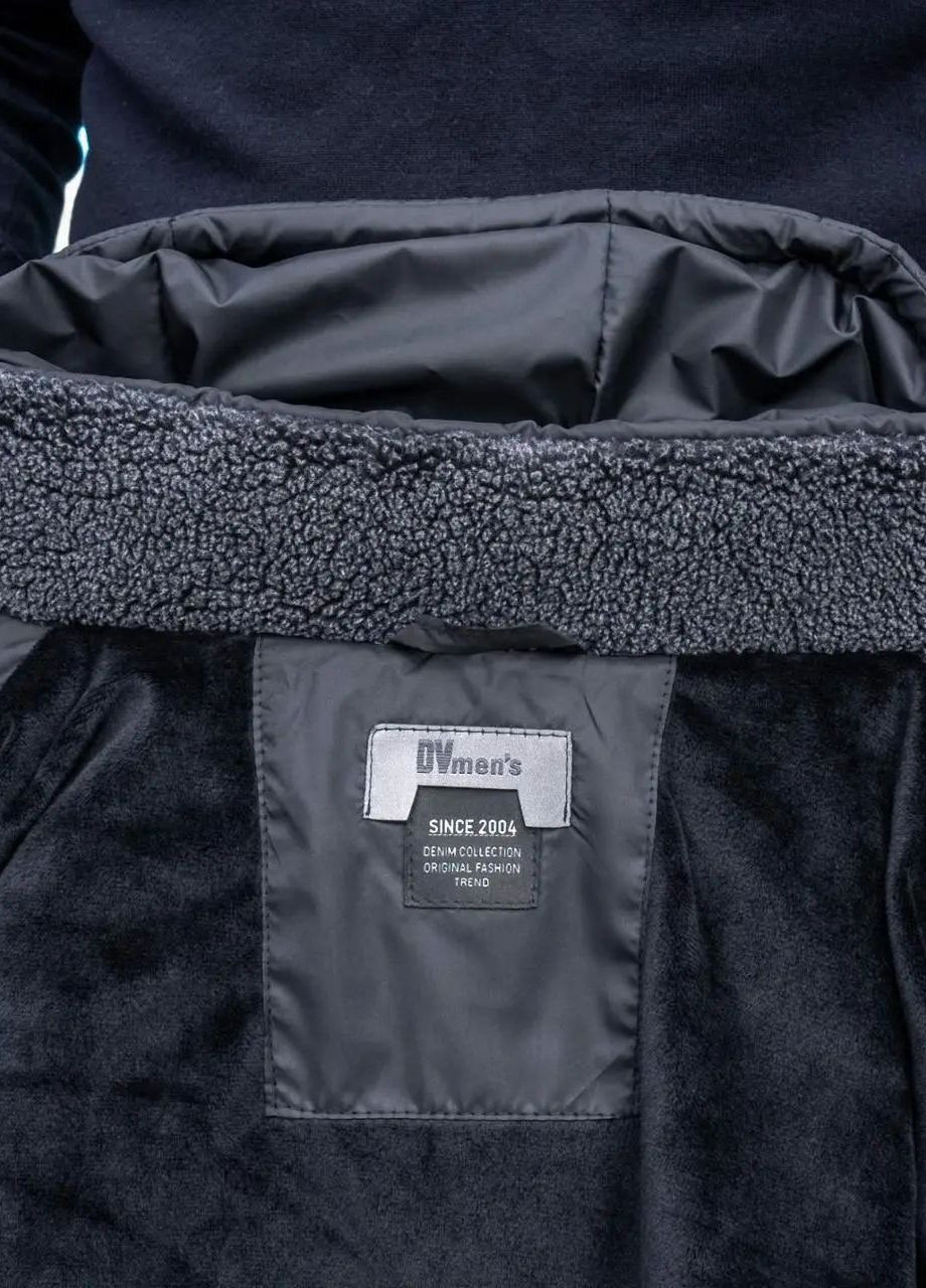 Черная зимняя зимняя мужская куртка большого размера SK