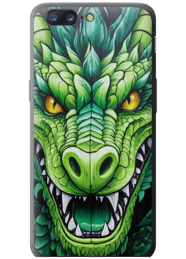Силіконовий чохол 'Зелений дракон' для Endorphone OnePlus 5 (275457994)