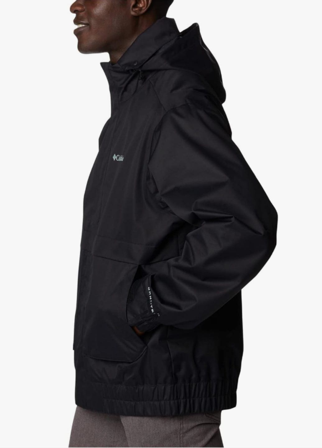 Черная демисезонная мужская куртка водонепроницаемая, дышащая, 48 р. Columbia Boundary Springs