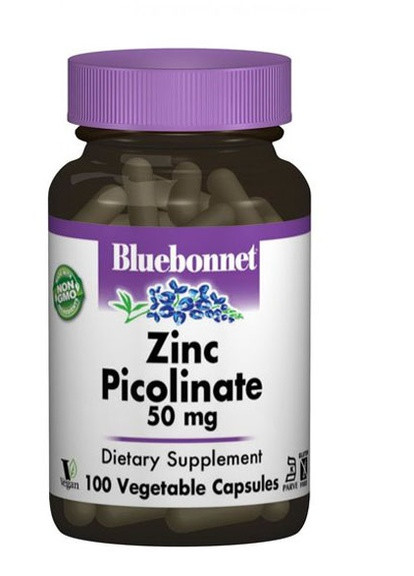 Zinc Picolinate 50 mg 100 Veg Caps Bluebonnet Nutrition (256725581)