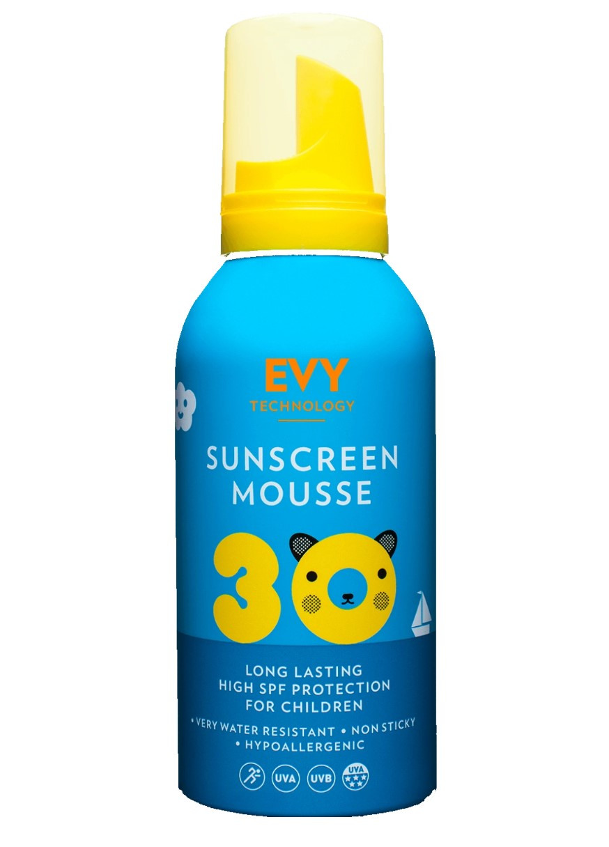Сонцезахисний мус для дітей та немовлят Sunscreen Mousse Kids SPF 30 150мл EVY Technology (268056220)
