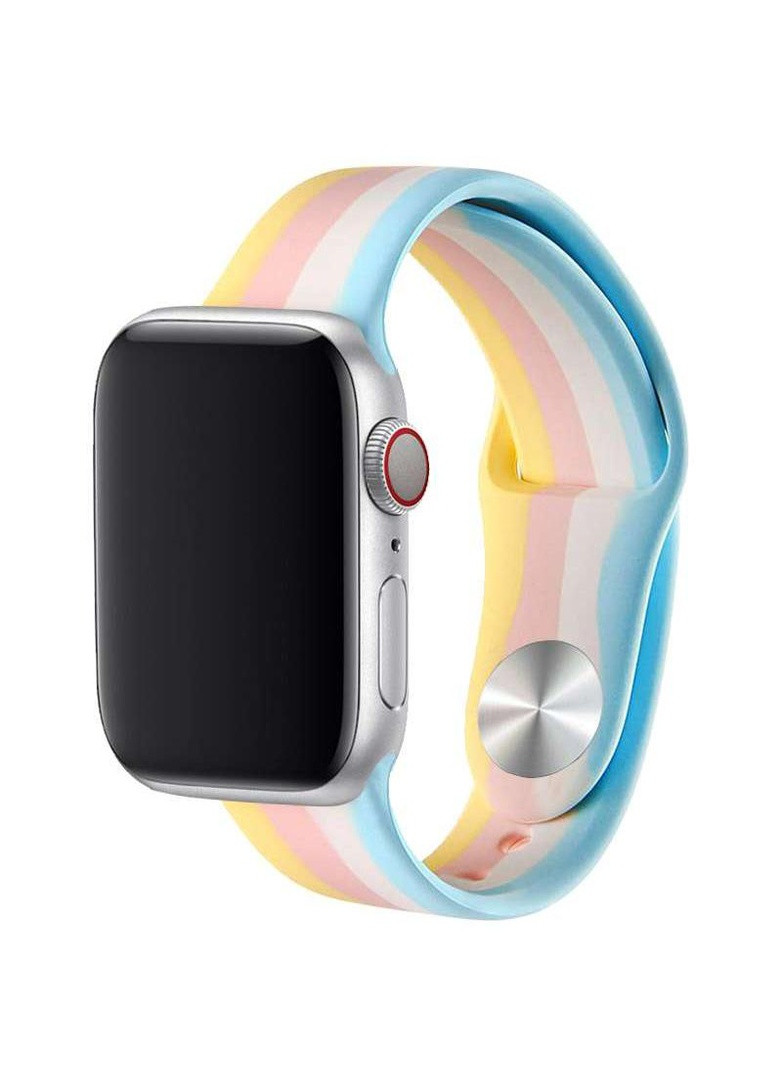 Силиконовый ремешок Rainbow для Apple watch 38mm / 40mm Epik (258782413)