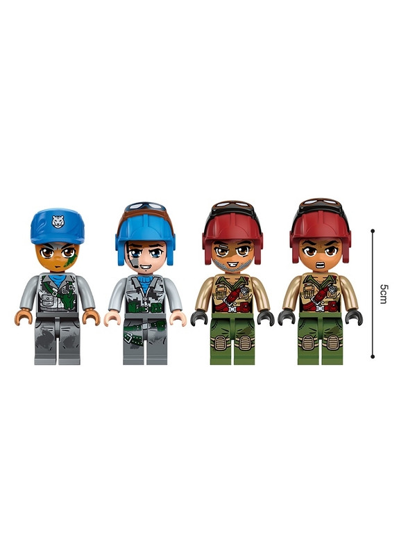 Дитячий конструктор QM-1729 напад із повітря, 712 деталей Qman (269266867)