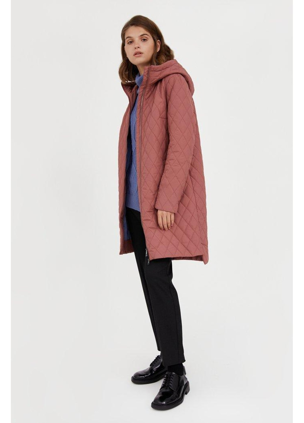 Розовая демисезонная пальто a20-12056-320 Finn Flare