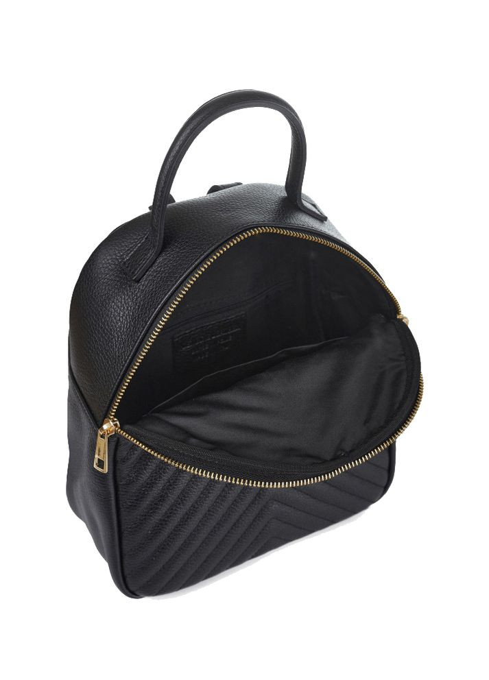 Рюкзак жіночий шкіряний міський 03354 невеликий чорний Virginia Conti (277689002)