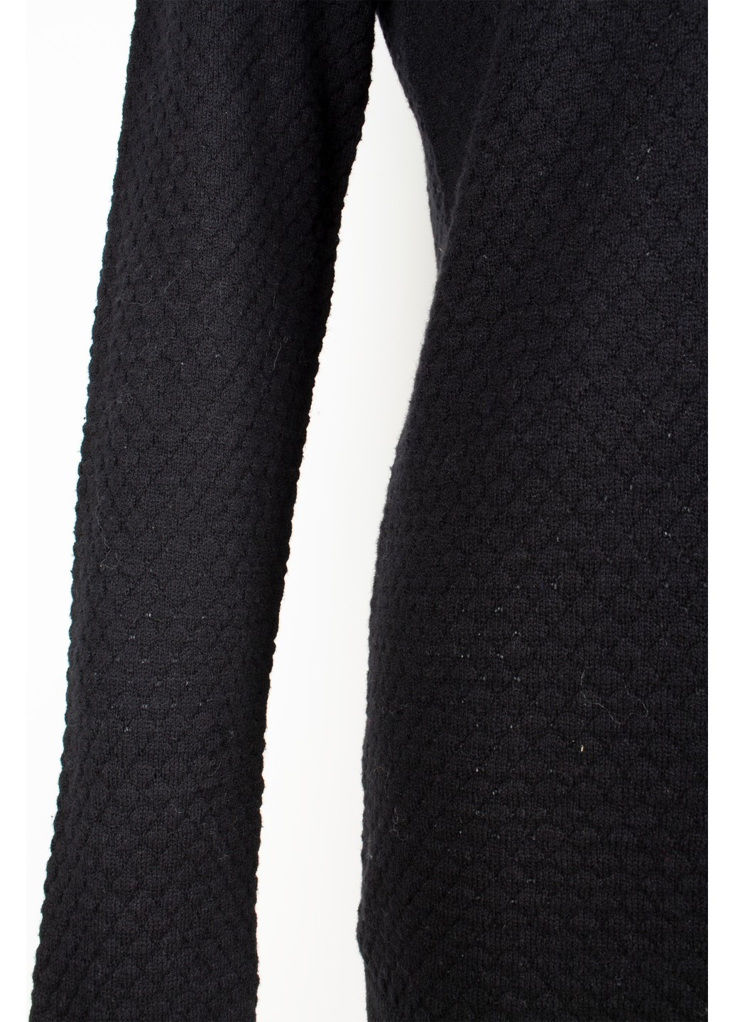 Черный летний свитер черный с крупным фактурным узором Vero Moda