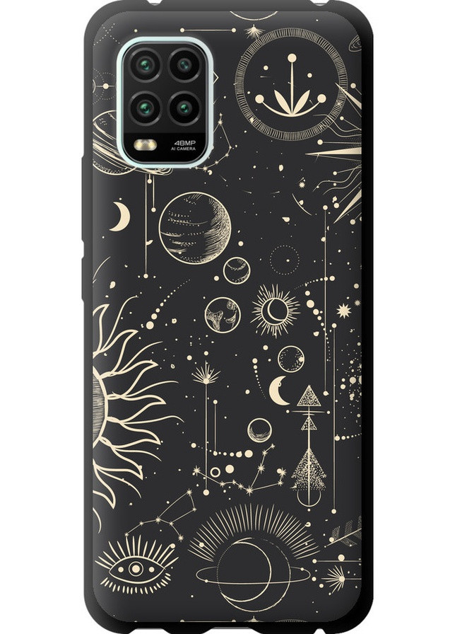 TPU чорний чохол 'Фаза місяця' для Endorphone Xiaomi Mi 10 Lite (258091224)