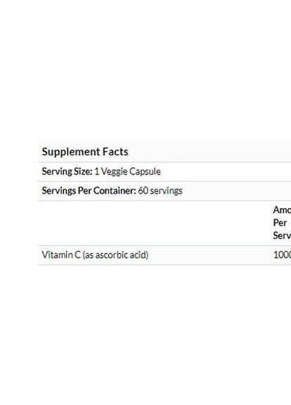 Gold C, Vitamin C 1000 mg 60 Veg Caps California Gold Nutrition (256725318)