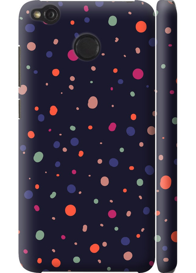 3D пластиковий матовий чохол 'Горошок v2' для Endorphone Xiaomi Redmi 4X (258083083)
