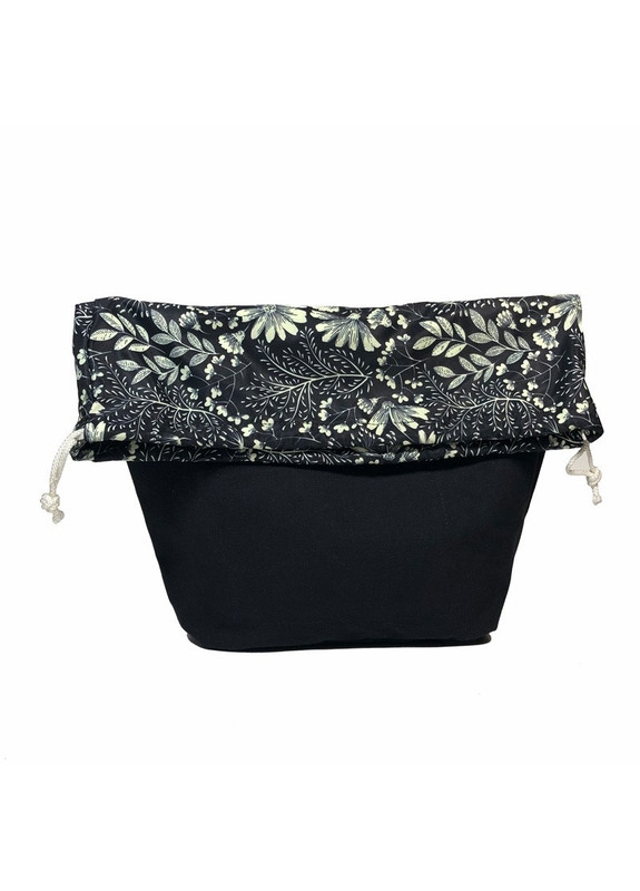 Джинсовая подкладка на завязках для сумки mini, Цветочный луг черная More (269266841)