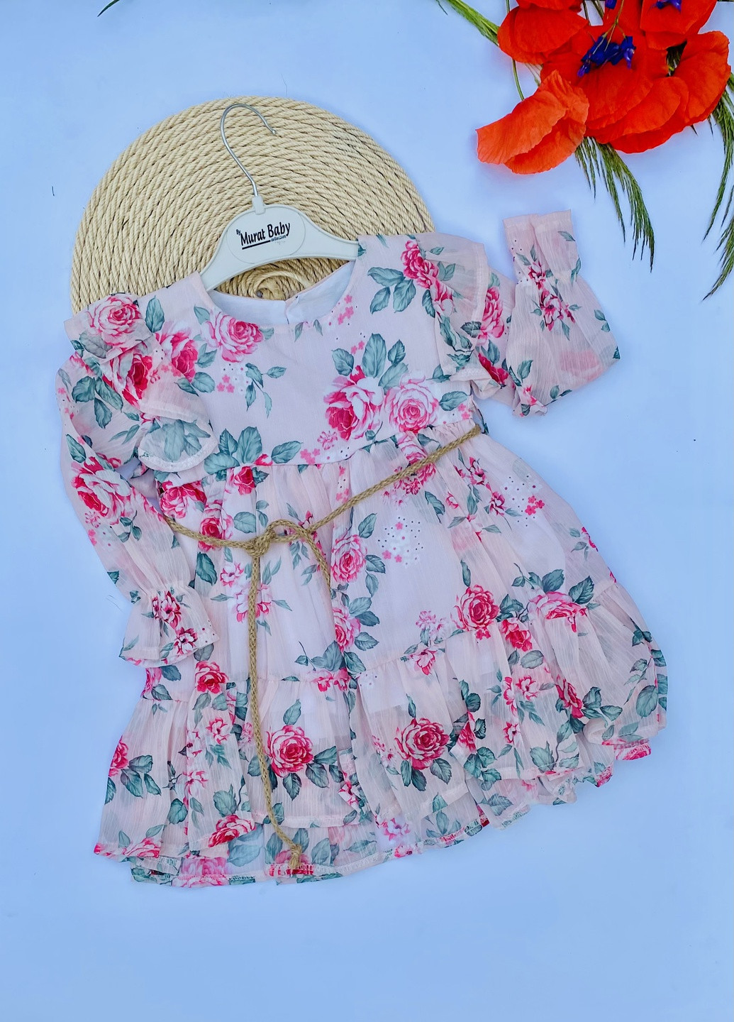 Рожева плаття для дівчаток у квітковий принт Murat baby (259635337)