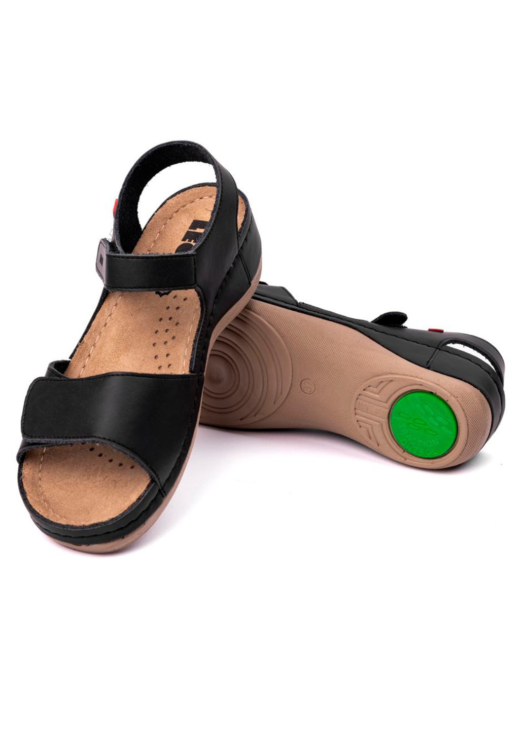 Сандалі жіночі шкіряні Model 6, black Leon (263360815)