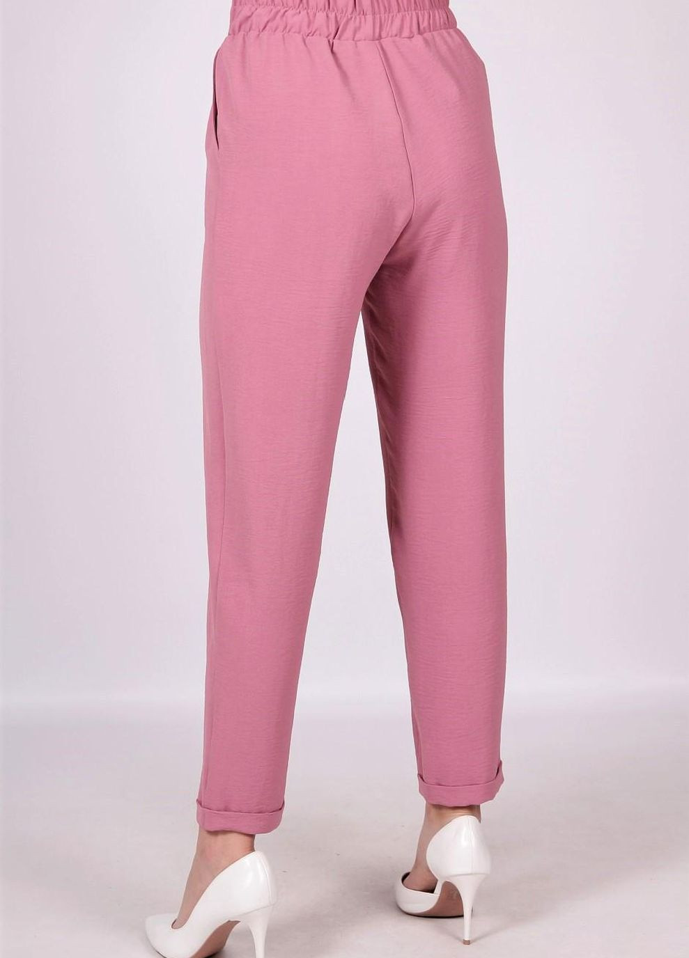 Розово-лиловые классические брюки Актуаль