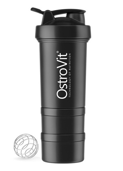 Smart Premium Shaker + 2 containers 450 ml Black Ostrovit (258208226)