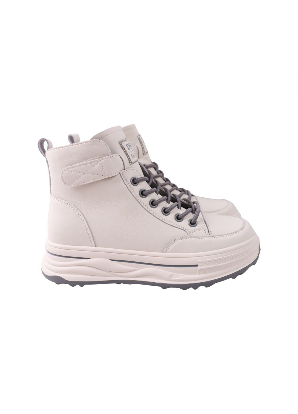 ботинки женские молочные натуральная кожа FARINNI