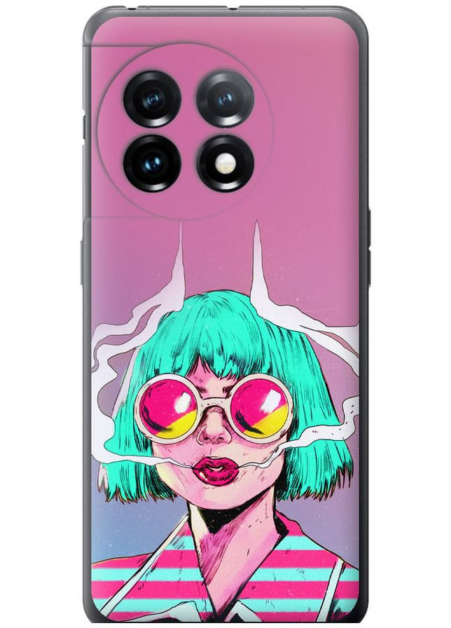 Силіконовий чохол 'Поп арт дівчина' для Endorphone OnePlus 11 (276194304)