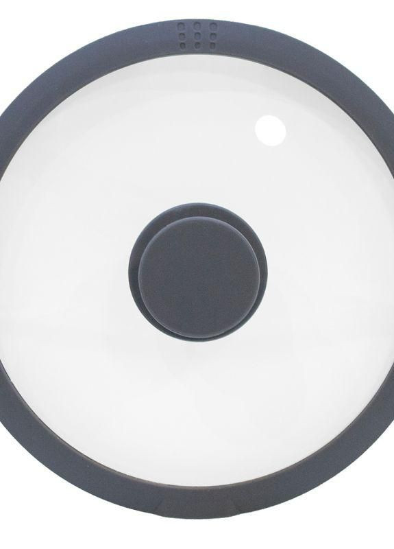 Кришка для посуду 20 см скло/силікон арт. 29-296-001 Krauff (265214757)