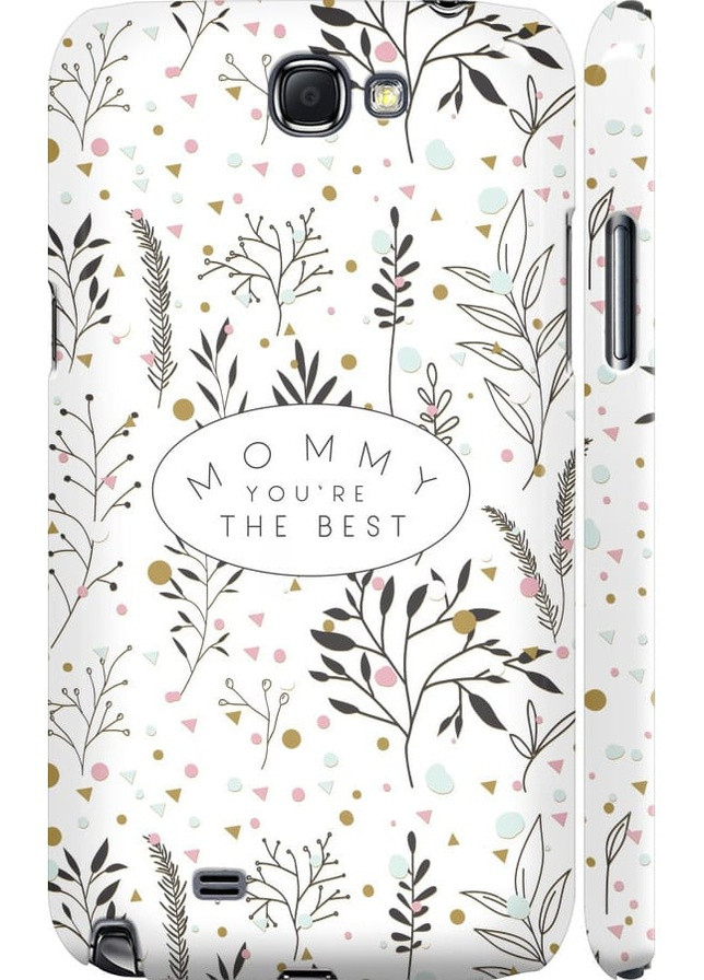 3D пластиковый матовый чехол 'Лучшая мама' для Endorphone Samsung Galaxy Note 2 N7100 (258184421)