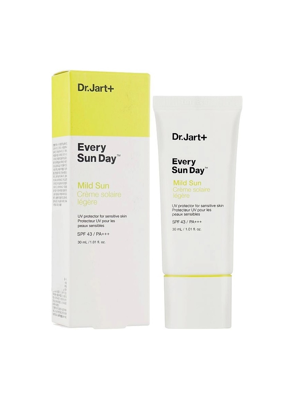 Мягкое солнцезащитное средство с SPF43 PA+++ Every Sun Day Mild Sun Dr.Jart 30 мл Dr. Jart (257750859)