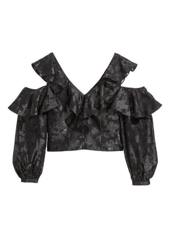 Чёрная блуза H&M