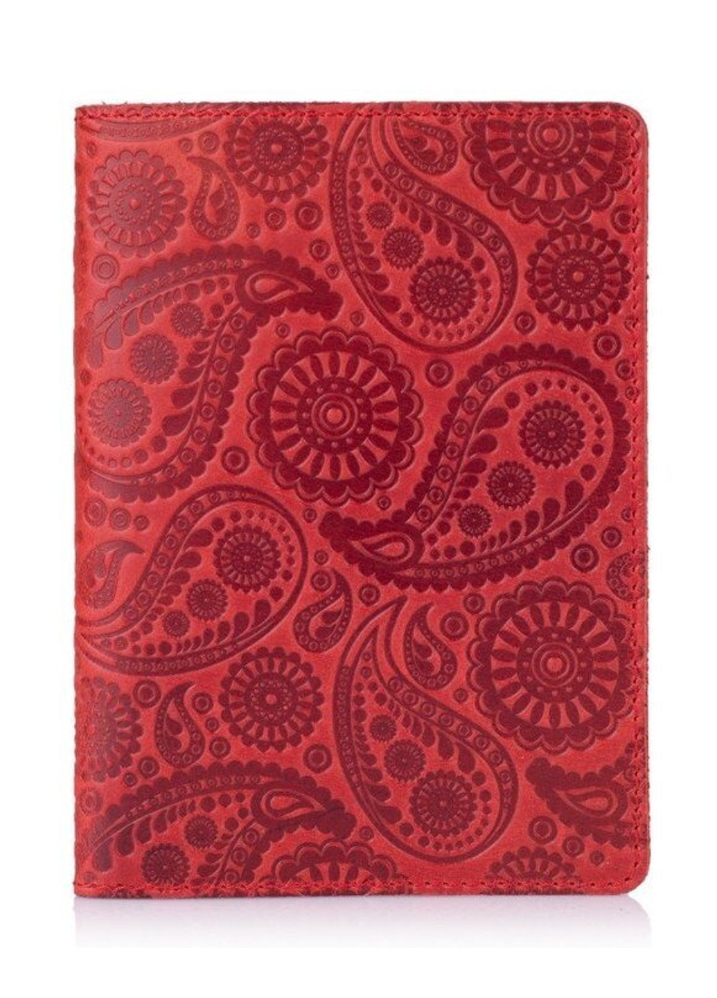Обкладинка для паспорта зі шкіри HiArt PC-02 Shabby Red Berry Buta Art Червоний Hi Art (268371256)