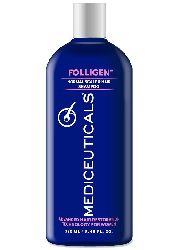 Шампунь для жінок проти випадання та витончення волосся Advanced Hair Restoration Technology Folligen 250 мл Mediceuticals (257900614)