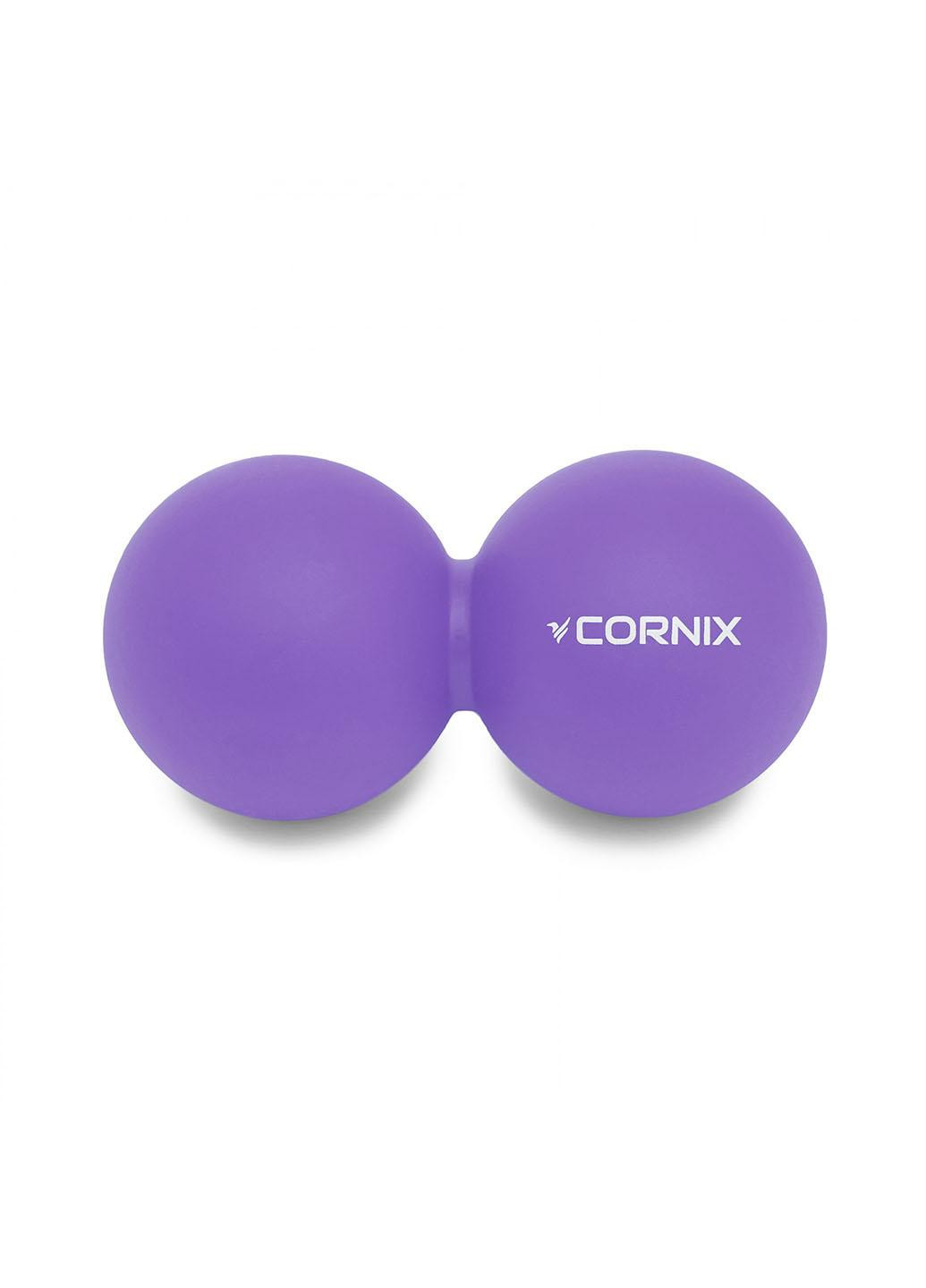 Массажный мяч Cornix Lacrosse DuoBall 6.3 x 12.6 см XR-0114 Purple No Brand (260735614)