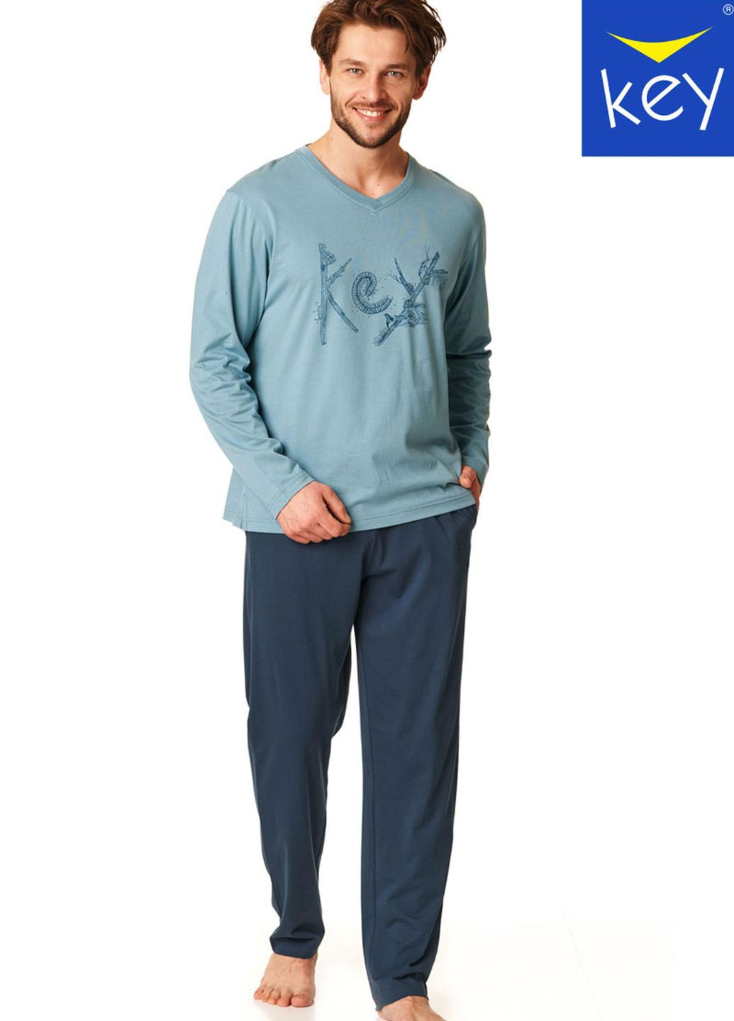 Пижама мужская XXL mix принт MNS 861 B23 Key (263687005)