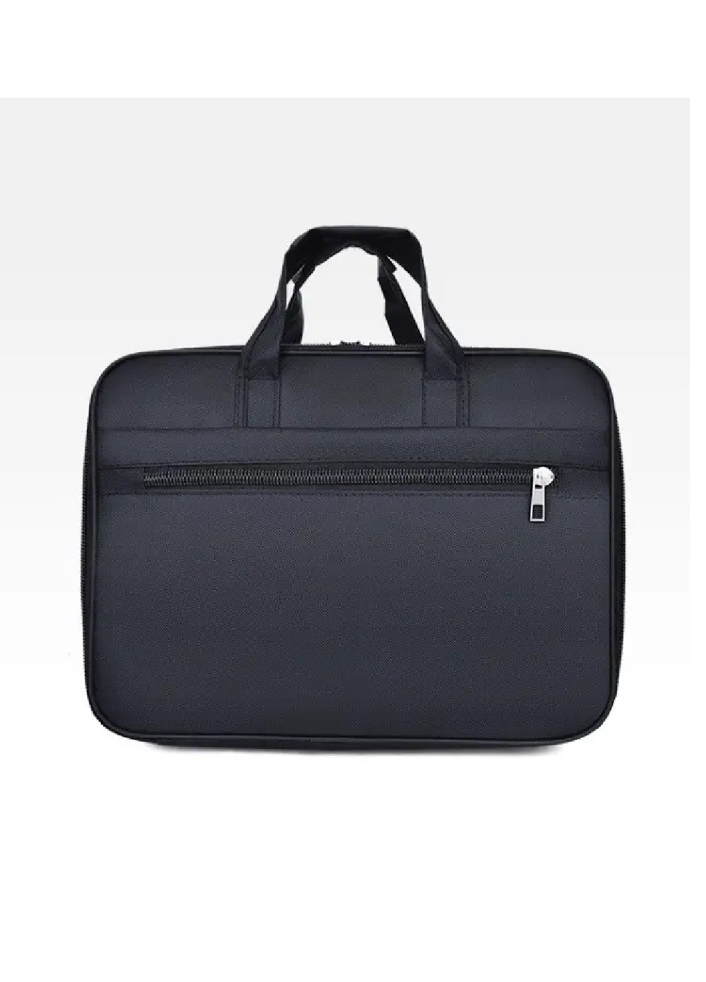 Конференц-сумка портфель з ручками плечовим ременем для документів ноутбука нейлон 40х30х12 см (474943-Prob) Чорна Unbranded (260449647)