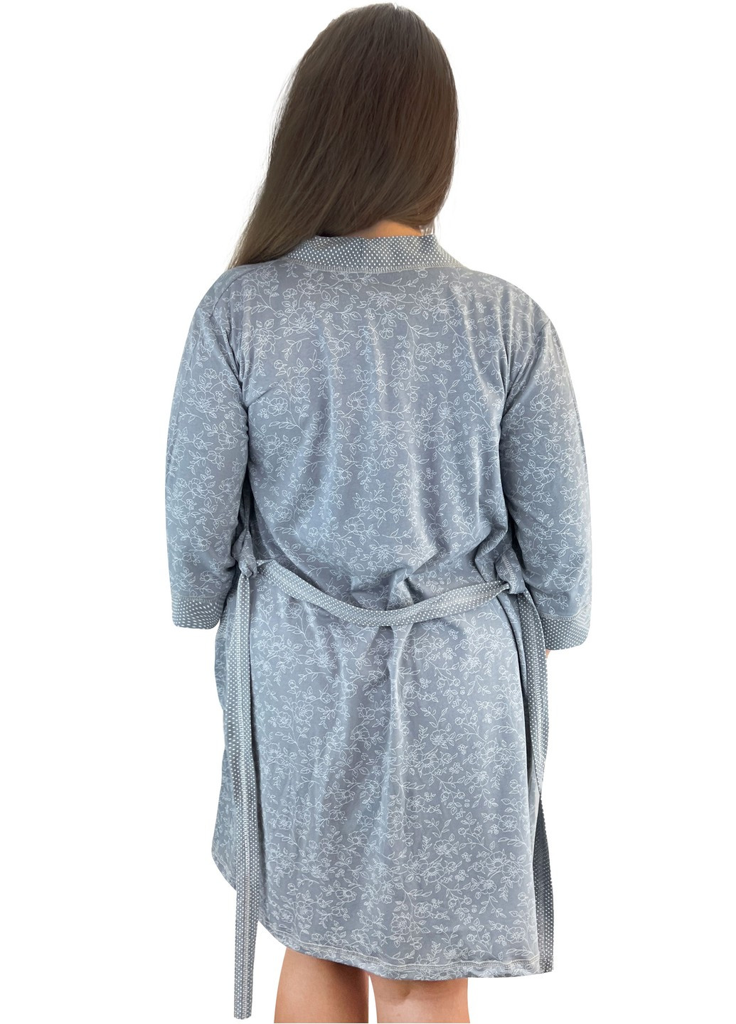 Комплект жіночий ажур нічна та халат Жемчужина стилей 1375 (260133895)
