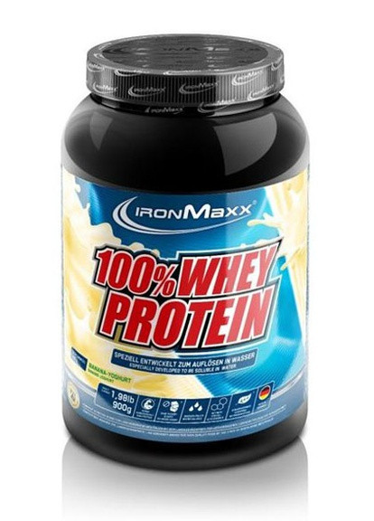 100% Whey Protein 900 g /18 servings/ Banana Yogurt Ironmaxx (256721492)