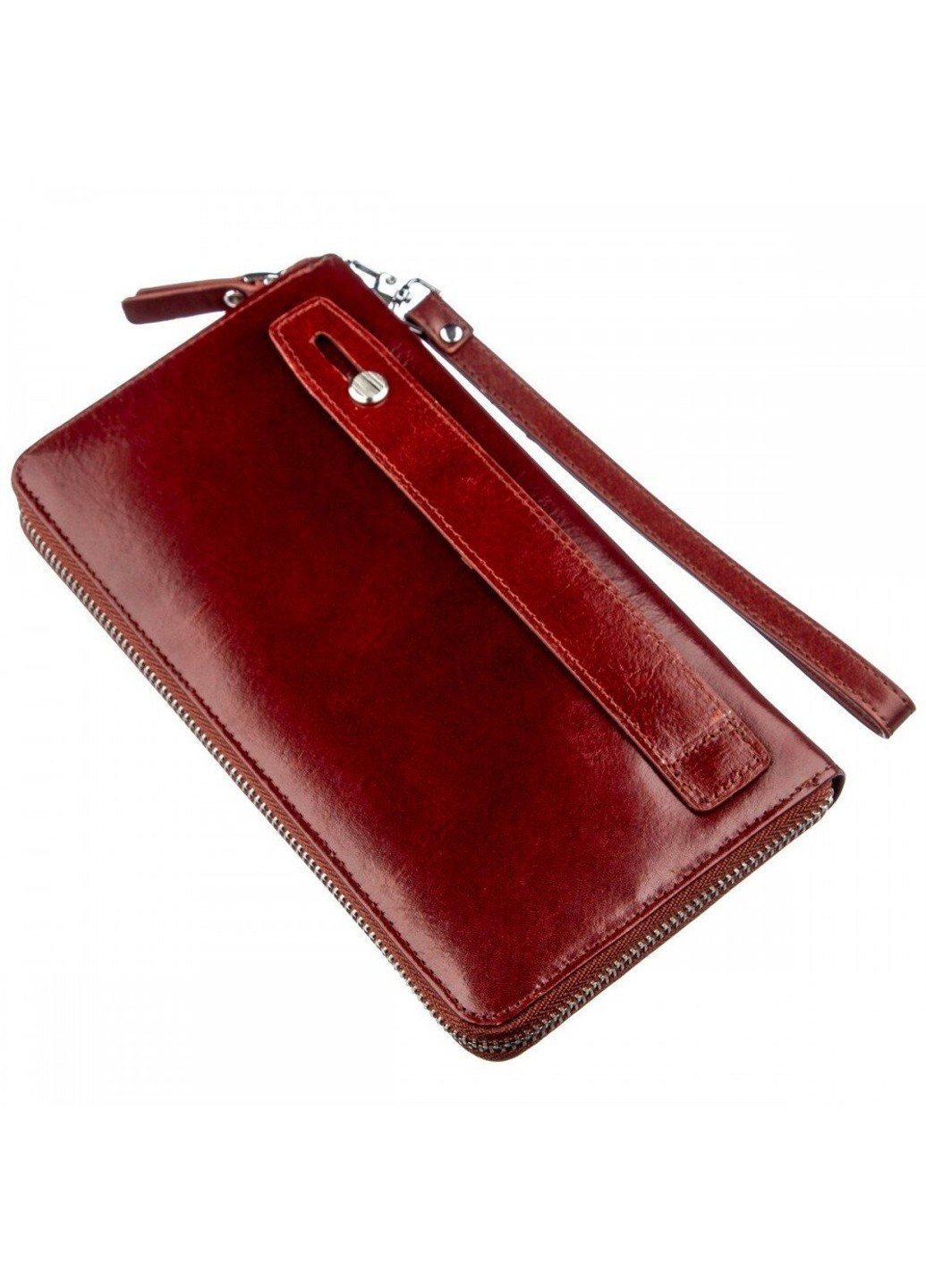 Гаманець з натуральної шкіри-клатч 18805 Коричневий BOSTON (262524118)