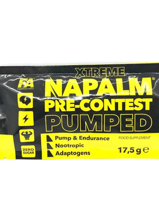 Передтренувальний комплекс Napalm Pre-Contest, Stimulant Free 17,5 g (Dragon fruit) Fitness Authority (259296184)