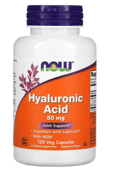 Hyaluronic Acid with MSM 120 Veg Caps Now Foods (256719193)