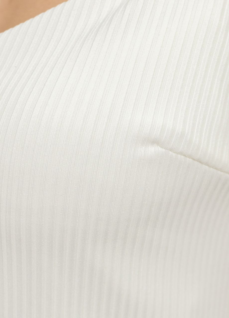 Сорочка жіноча рубчик Білий Maybel (277752747)