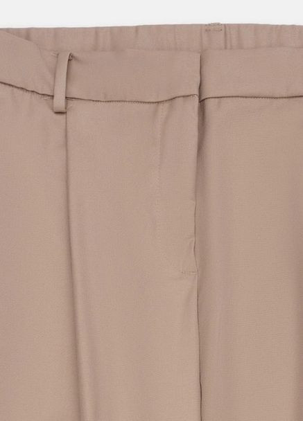Бежевые кэжуал летние палаццо брюки H&M