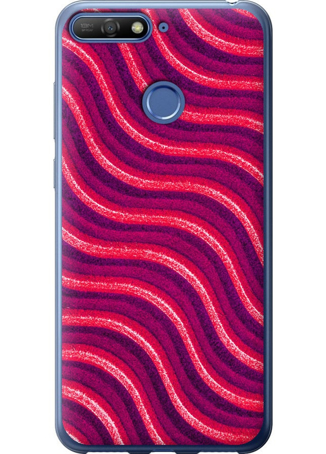 Силиконовый чехол 'Волнистые линии v2' для Endorphone Huawei Y6 Prime 2018 (257796031)