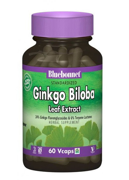 Ginkgo Biloba Leaf Extracte 60 Caps Bluebonnet Nutrition (256722078)