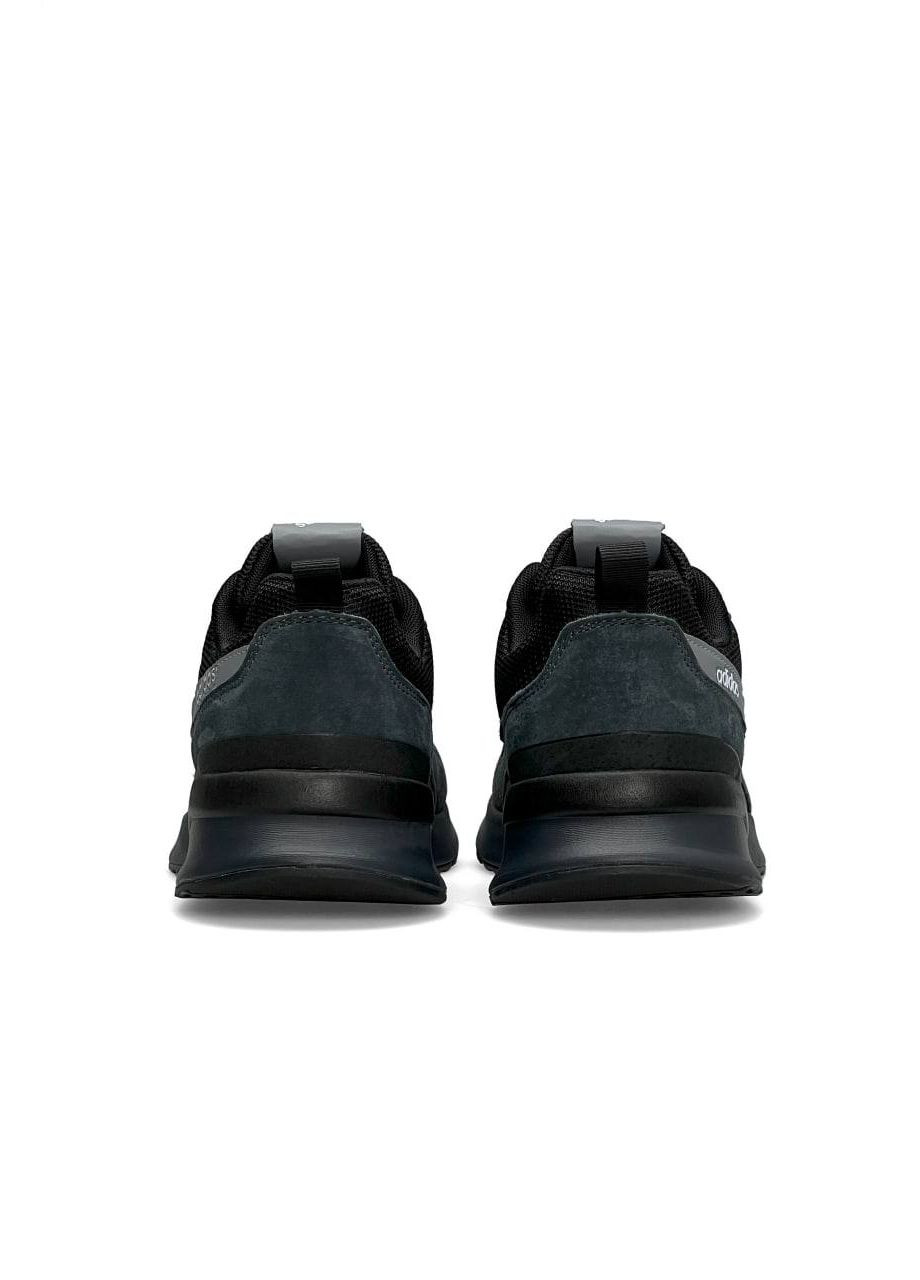 Темно-серые демисезонные кроссовки мужские, вьетнам adidas Retropy Dark Grey White