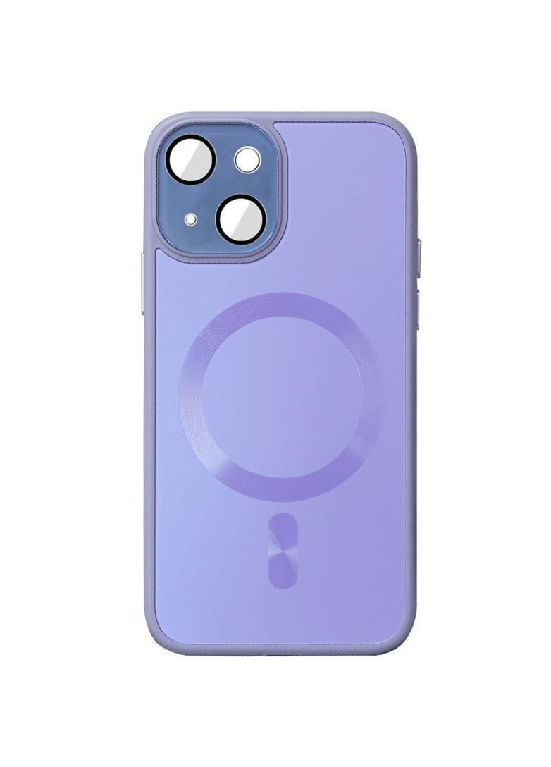 Силиконовый сапфировый чехол с защитой камеры на с MagSafe на Apple iPhone 13 (6.1") Epik (263776899)