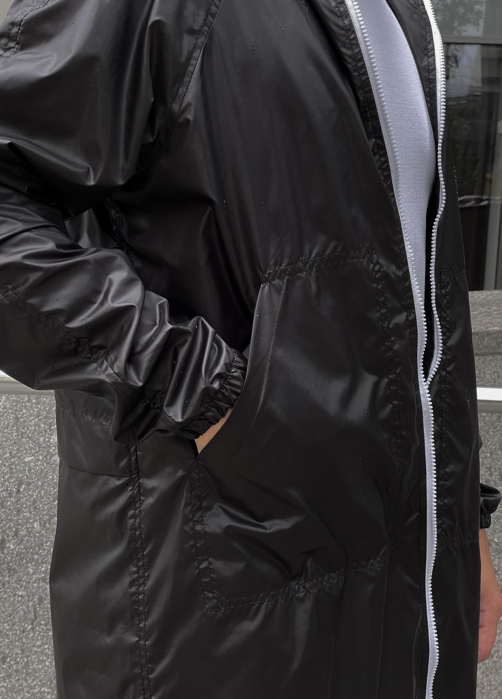 Вітрівка-дощовик розмір S-XL колір чорний Allocco (262600816)