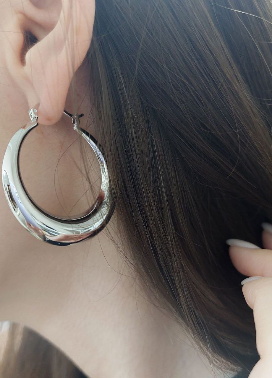 Серьги кольца женские широкие 38 мм DeKolie (269462606)