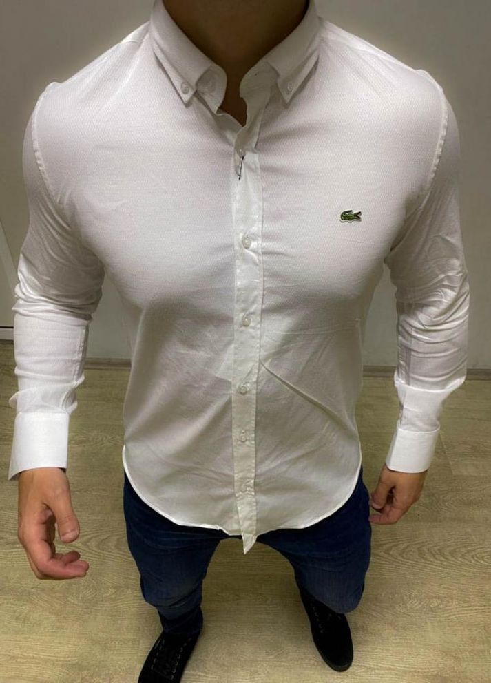 Белая вечерний рубашка No Brand