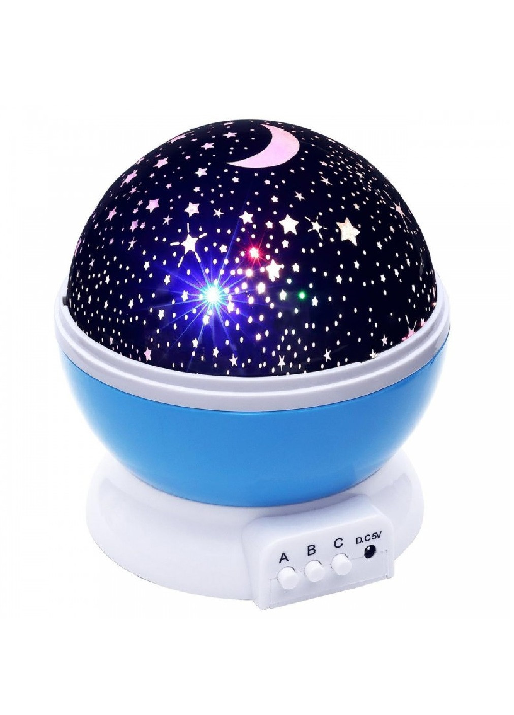 Ночник светильник проектор звездного неба вращающийся (473850-Prob) Star Master синий Unbranded (256675430)
