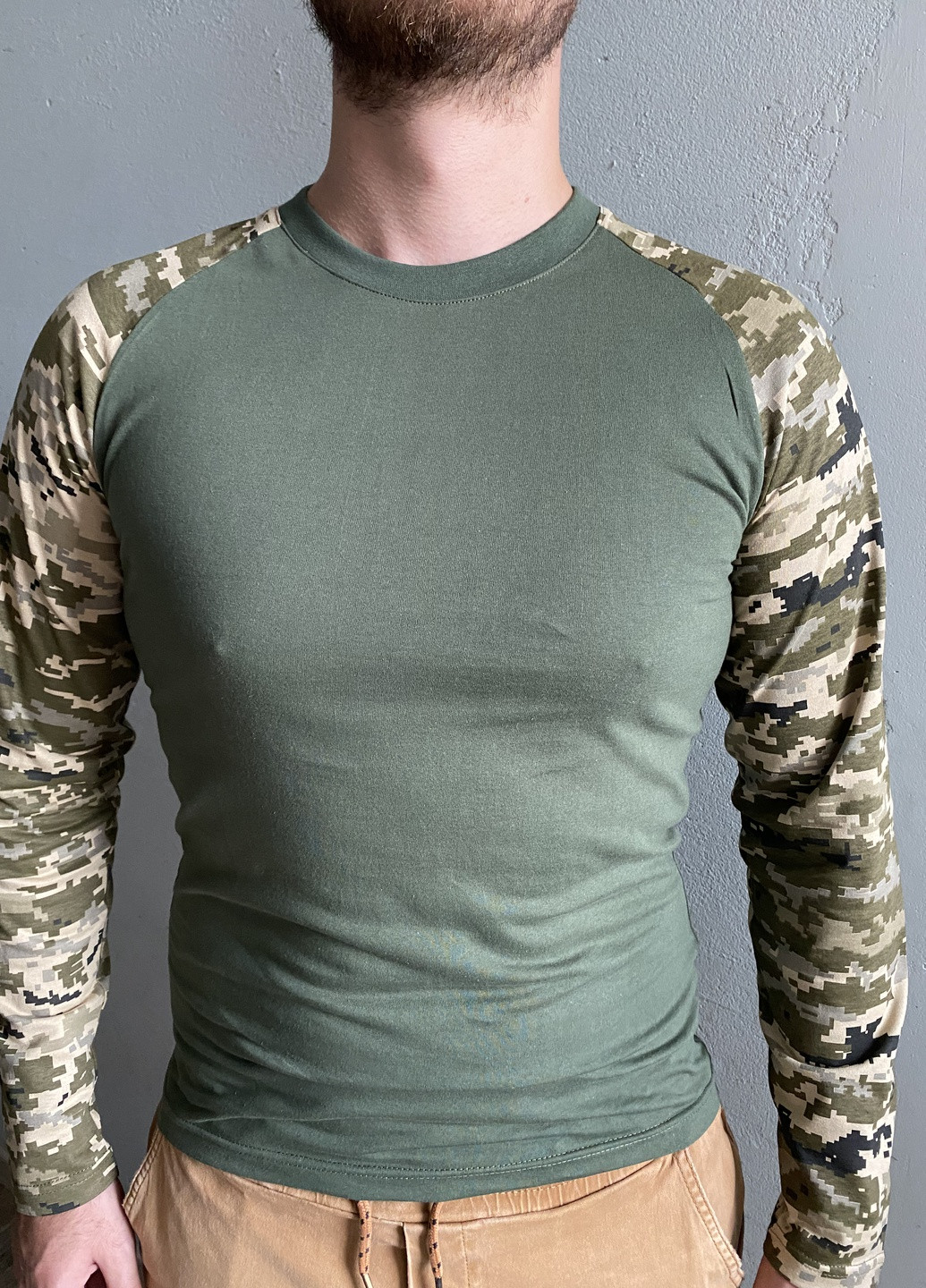 Военная тактическая футболка, военная футболка с длинным рукавом, военный лонгслив, собственное производство No Brand футболка з довгим рукавом (257282955)