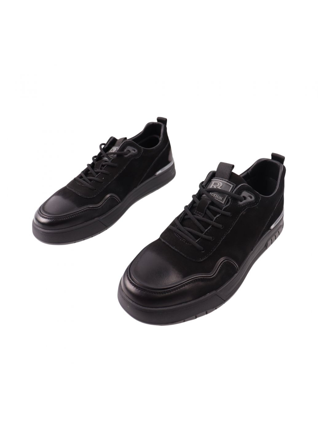 Чорні кеди чоловічі чорні натуральний нубук Berisstini 237-24DTS
