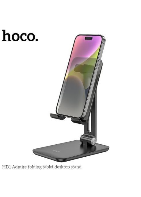 Универсальная подставка для телефона и планшета Admire Folding (компактная, настольная) - Черный Hoco HD1 (260063423)